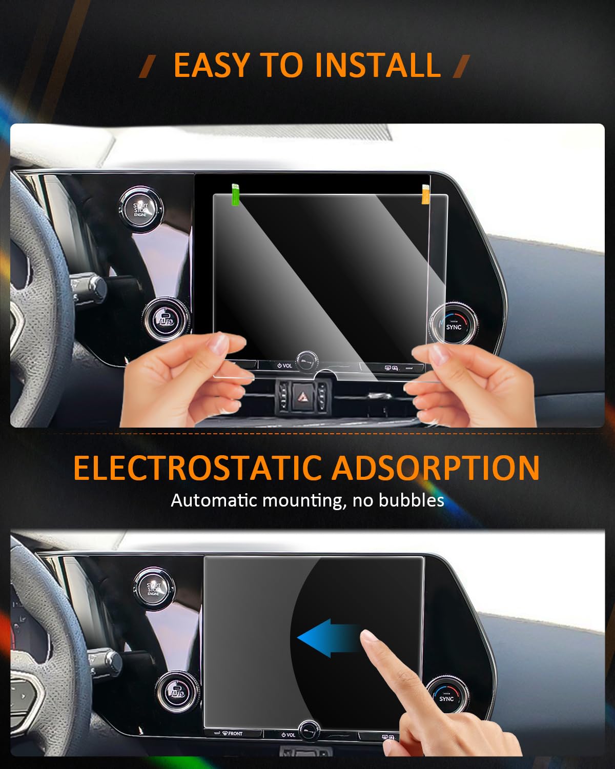 Tempered Glass For 2022 2025 Lexus Nx Screen Protector, 9.8 Inch Touchscreen, (Nx 250/Nx 350/Nx 350 F Sport Handling/Nx 350H/Nx 350H Premium), 2022 2023 2024 2025 Nx Gps Navigation Dashboard Accessories